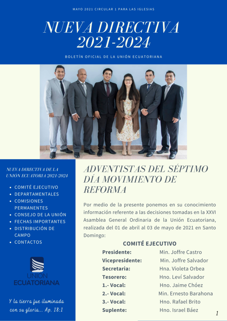 XXVI Asamblea General Ordinaria de la Unión Ecuatoriana – ASDMR Ecuador